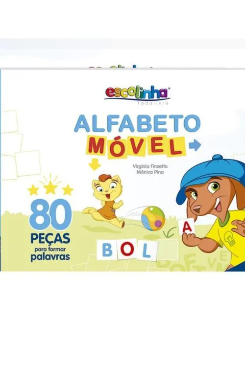 Alfabeto Móvel Com 80 Peças