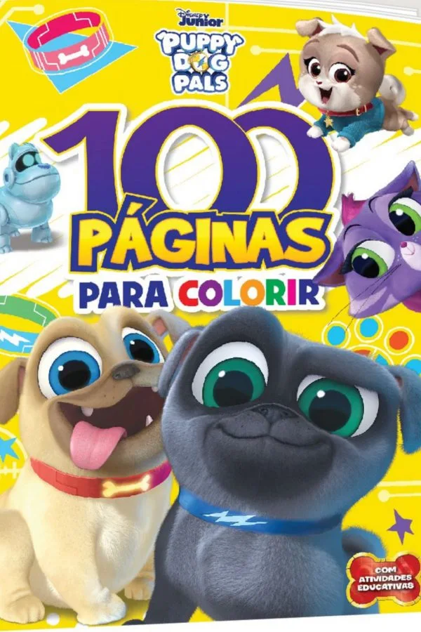 100 Páginas para Colorir Disney - Bingo e Rolly