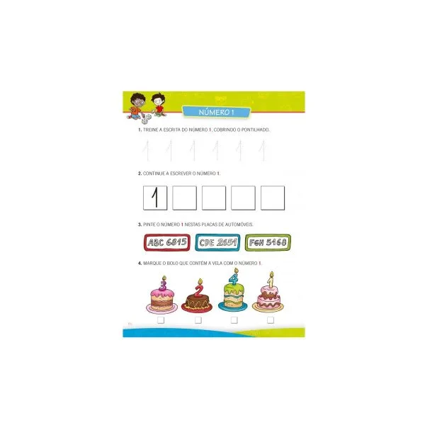 Cartilha de Alfabetização Caminho do Saber - Aprendendo os Números