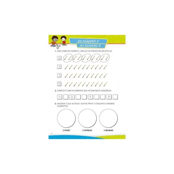Cartilha de Alfabetização Caminho do Saber - Aprendendo os Números