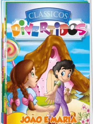 Clássicos Divertidos Livro Médio de Histórias (Pct com 08 temas diferentes)