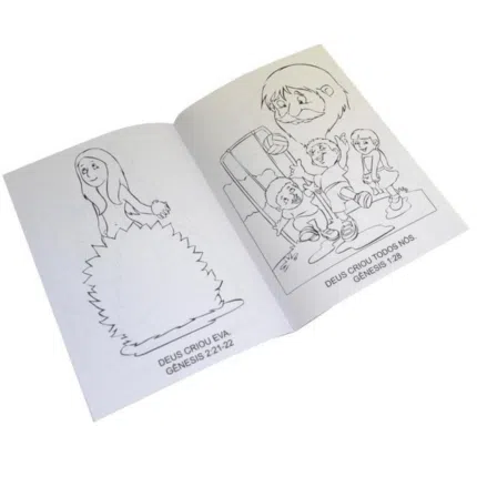 Colorindo histórias da Bíblia Em Formato Grande Kit c/10 Und.