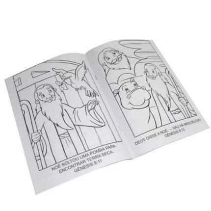 Colorindo histórias da Bíblia Em Formato Grande Kit c/10 Und.