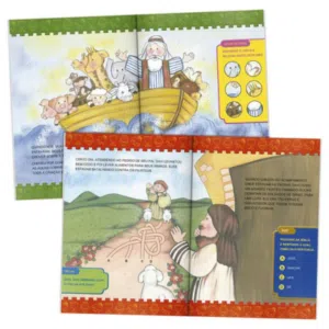 Histórias e Passatempos Bíblicos Em Formato Grande Kit c/06UND.