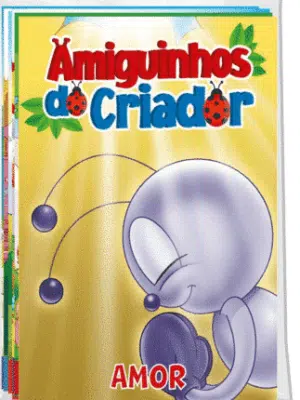 Amiguinhos do Criador Livro Médio de Histórias (Pct com 08 temas diferentes)