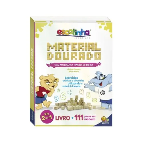 Material Dourado Com Livro de atividades