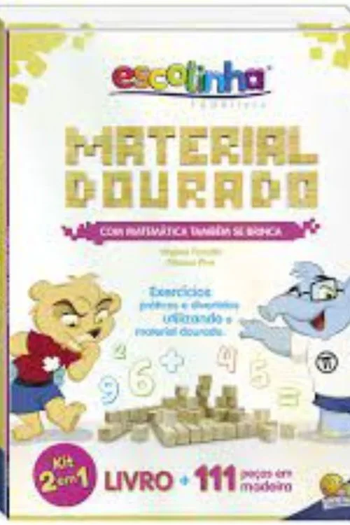 Material Dourado Com Livro de atividades