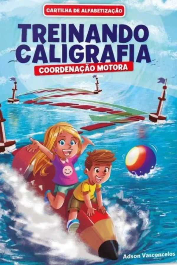 Cartilha de Alfabetização Treinando Caligrafia - Coordenação Motora