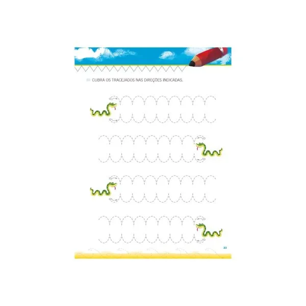 Cartilha de Alfabetização Treinando Caligrafia - Coordenação Motora