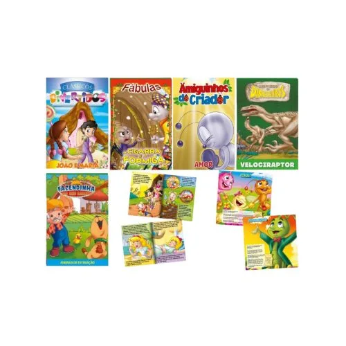 Livros Infantil Diversos PCT Com 40 Livros Ilustrados