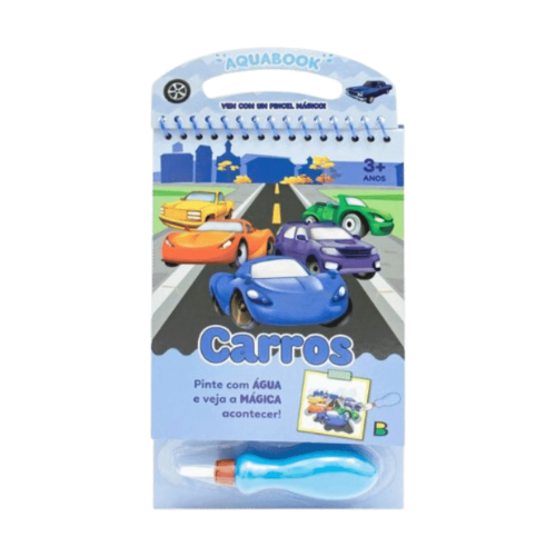 Livro de Colorir Aquabook: Carros