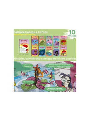 Folclore Em Contos e Cantos kit C/10 livros
