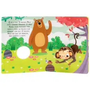 Livro Infantil Dedinhos Dedoches: Macaco Milo Faz Amigos