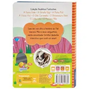 Livro Infantil Dedinhos Dedoches: Macaco Milo Faz Amigos