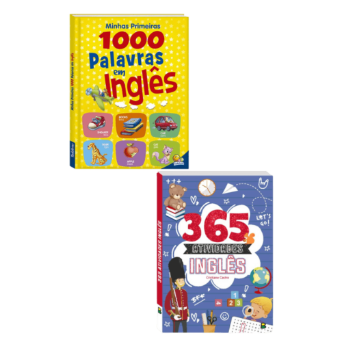 kit-de-ingles-b Kit de Livros de Inglês - Minhas Primeiras 1.000 Palavras em Inglês + 365 Atividades Inglês