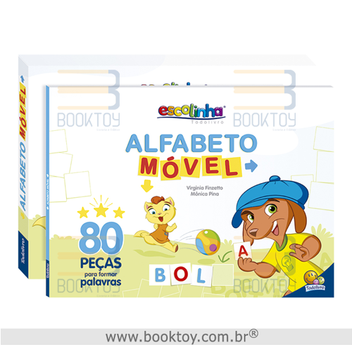 Alfabeto Móvel Escolinha Todolivro – Alfabetização com 80 Peças + Livro de Atividades