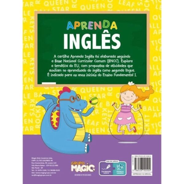 Cartilha Aprenda Inglês - Magic Kids