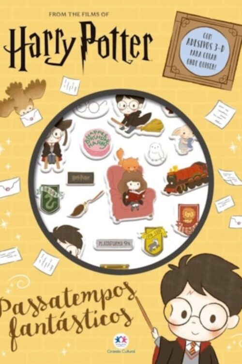 Livro de Adesivos Harry Potter - Passatempos Fantásticos